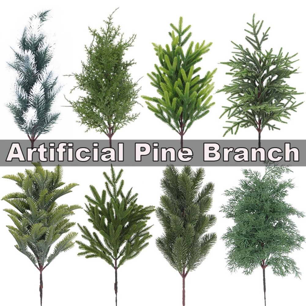 Green Artificial Pine Branch C - Christmas Tree Artificial ulasan dan harga