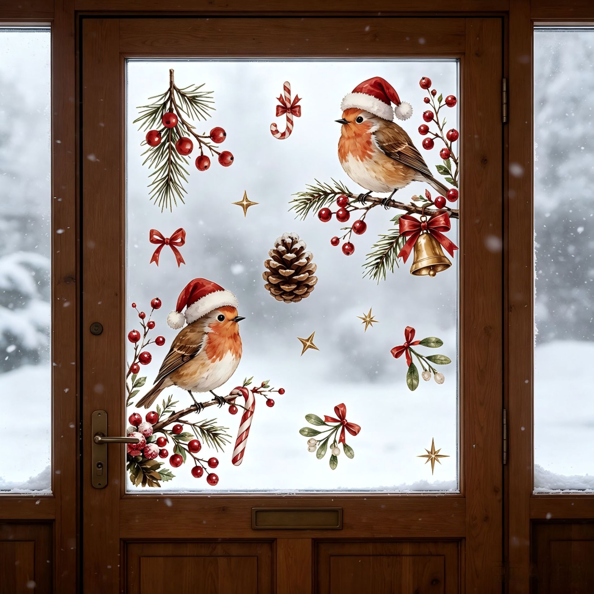 Festive Christmas Window Decal - Snowflake Window Decal ulasan dan harga