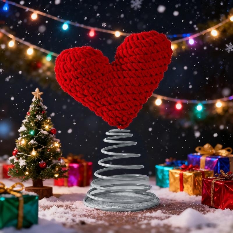 Spring Loaded Heart Christmas  - Star Tree Topper ulasan dan harga