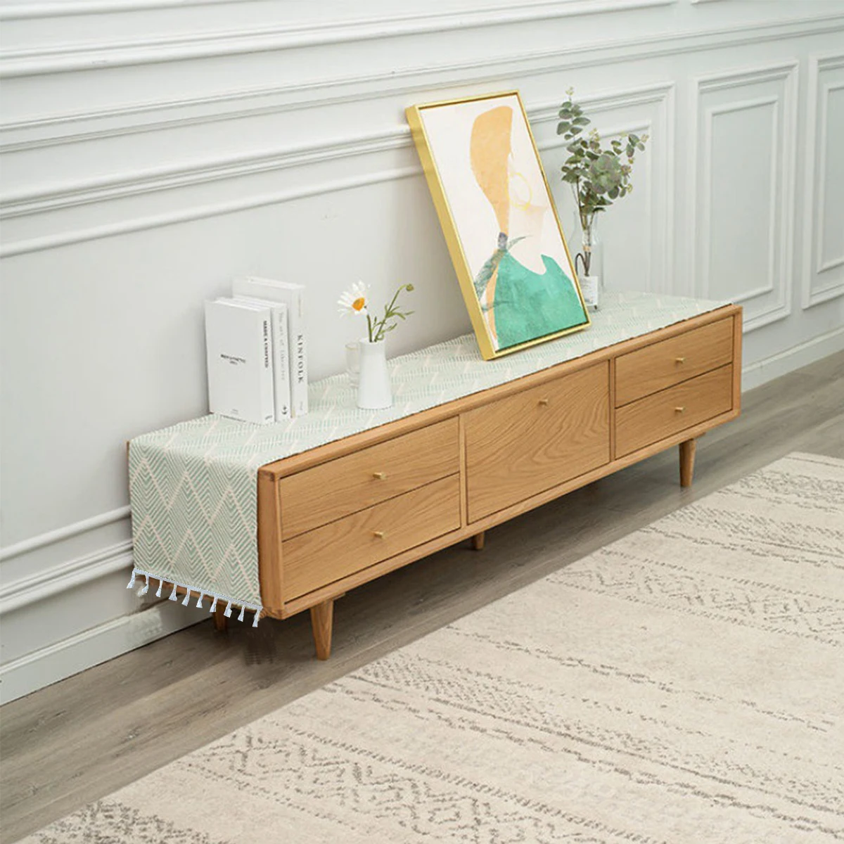 Table Runner Simple Bedside Ta - Christmas Table Runner ulasan dan harga