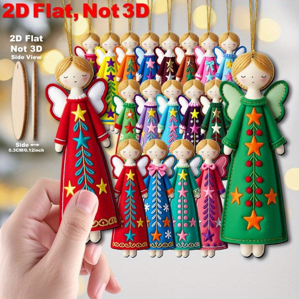 16Pcs Colorful Angel Decoratio - Star Tree Topper ulasan dan harga