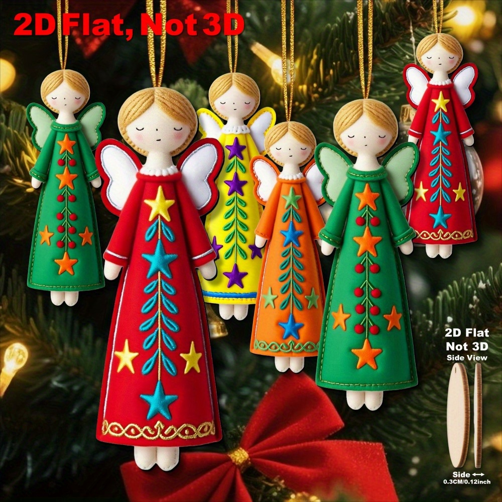16Pcs Colorful Angel Decoratio - Star Tree Topper ulasan dan harga