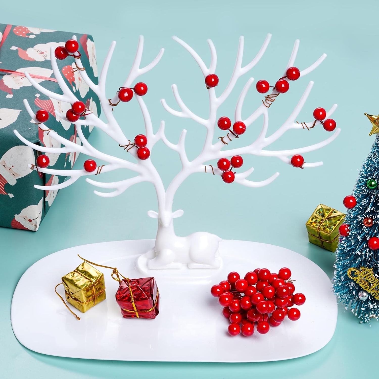 Artificial Holly Berries Mini  - Christmas Wreath Fake ulasan dan harga